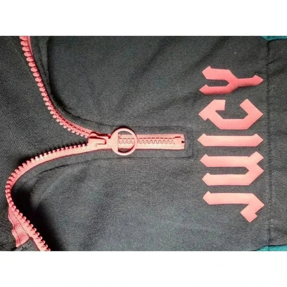 Juicy Womens Pullover Sweatshirt Long Sleeve High Neck 1/4 Zip, Navy Blue S - Picture 14 of 15